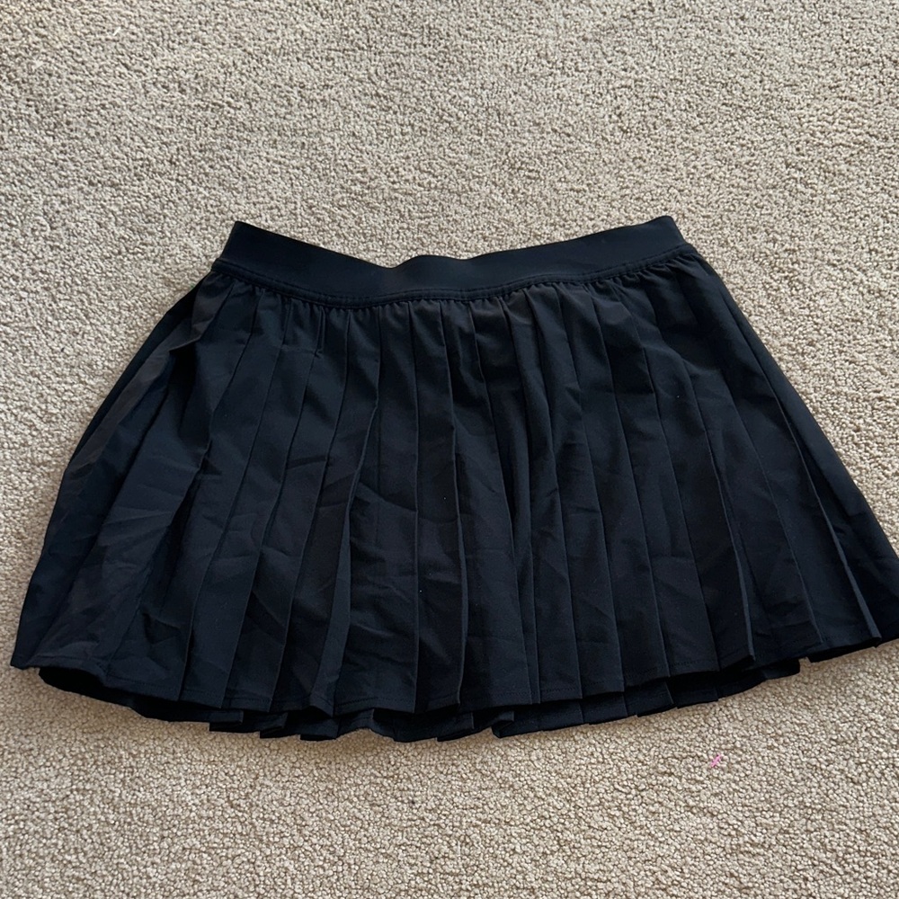 lululemon athletica Black Pleated Athletic Skort
